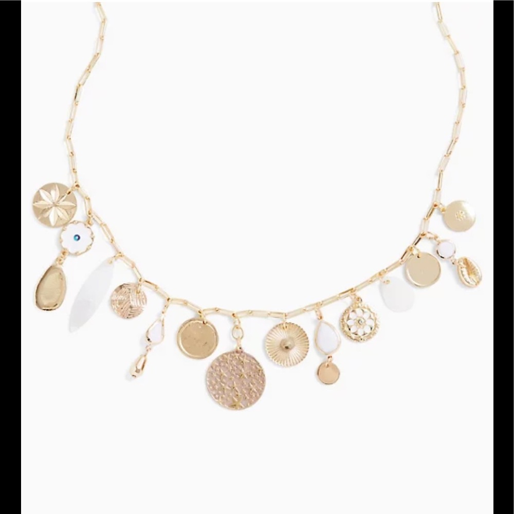 Torrid Long Charm and Shell Necklace NWT